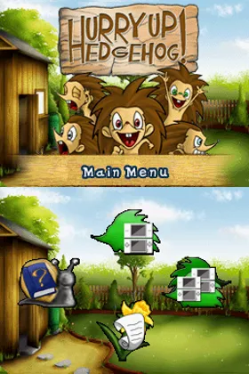 Hurry Up Hedgehog! (Europe) (En,Fr,De,Es,It) screen shot title